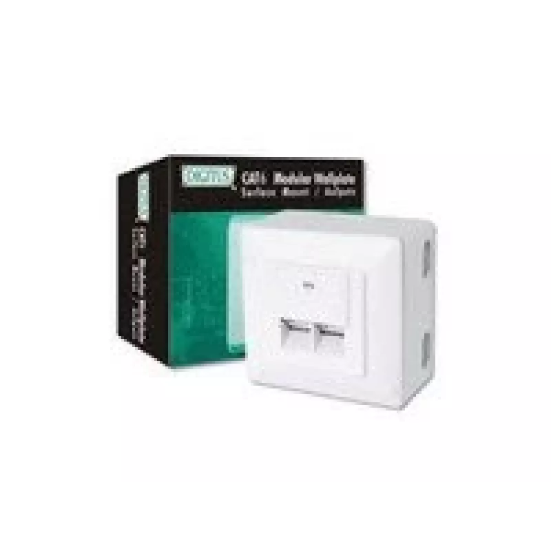 Prise murale Digitus DN-9006-N CAT 6, classe E, blindée, en saillie, blanche