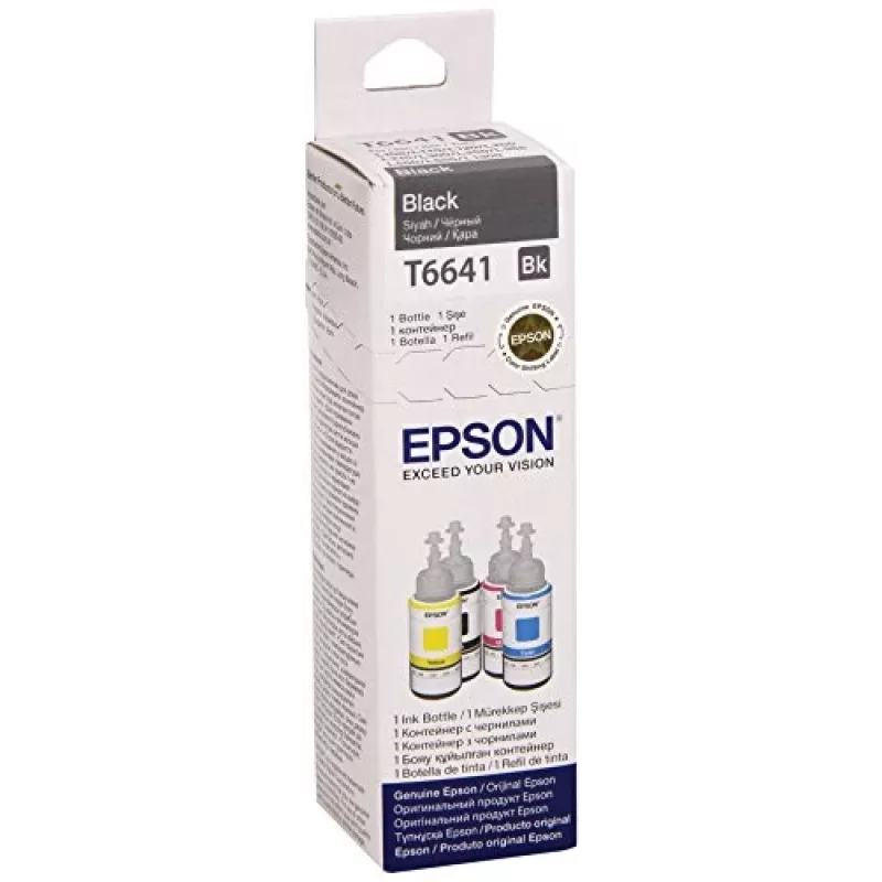 Bouteille d'encre Epson T6641 70ml Noir