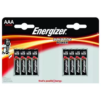 Piles alcalines AAA Energizer E92 — blister de 8