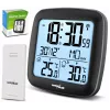 Station météo sans fil GreenBlue GB542 DCF, noire