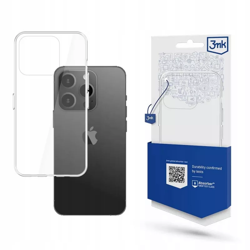 Coque de téléphone Armor Case 3MK compatible iPhone 15