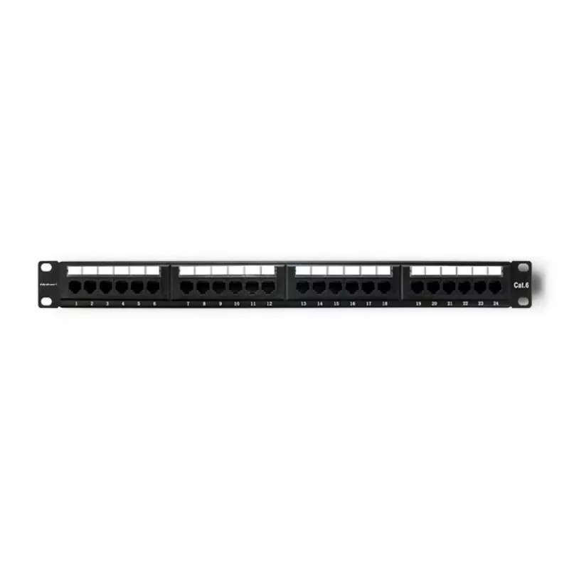 Panneau de brassage RACK 24 ports, cat.6 UTP