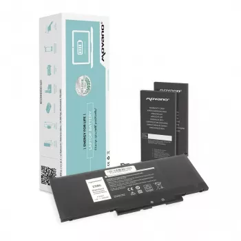 MITSU batterie MYJ96 pour Dell Latitude 7390 7490 - 7200 mAh (53 Wh)