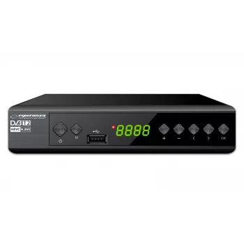 Décodeur/tuner numérique ESPERANZA DVB-T2 H.265/HEVC