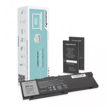 Batterie MOVANO MFKVP pour Dell Precision 15 7510 17 7710 - 7000 mAh (80 Wh)