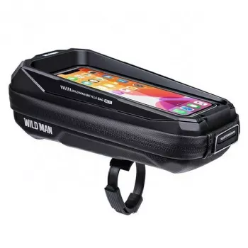 Sacoche de tube supérieur de vélo WILDMAN MS33 0,6L noire