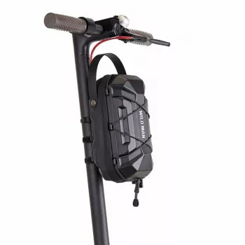 Sacoche de guidon pour trottinette électrique WILDMAN GD6XPlus, sacoche de cadre noire