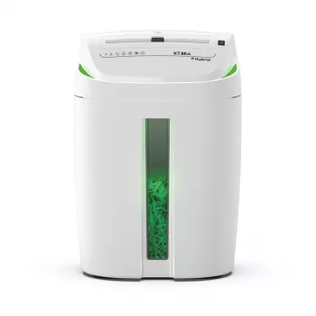 Destructeur de documents à coupe croisée KOBRA Hybrid S4, P-4, 10 feuilles, 20 L, blanc/anthracite