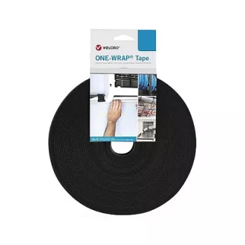 VELCRO One Wrap Band 25m 20mm Black VEL-OW64141