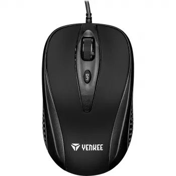 YENKEE YMS 1025 BK QUITO Souris filaire USB, optique, 1000 DPI, 4 boutons, noir