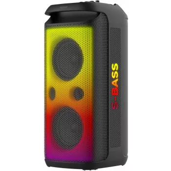 SENCOR Partycon BOOST Power 250W Enceinte Bluetooth de soirée portable avec TWS, IPX4, LED, radio FM, karaoké, micro
