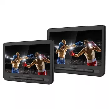 SENCOR SPV 7105 DUAL Moniteur LCD 2x10 inch pour appuie-tête de voiture avec lecteur DVD