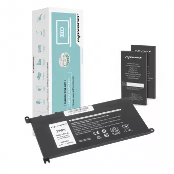 MITSU Batterie WDX0R P75F P62F P66F T2JX4 WDXOR pour Dell - 3400 mAh (39 Wh)
