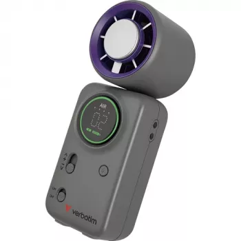 Verbatim Cool'n'Go Ice Touch Mini Ventilateur de poche (Violet/Gris)