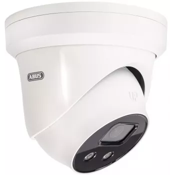 ABUS IPCB58511B 8 MP 4K IP caméra dôme avec objectif 4 mm, PoE, vision nocturne IR jusqu'à 30 m, IP67/IK10, microphone intégré