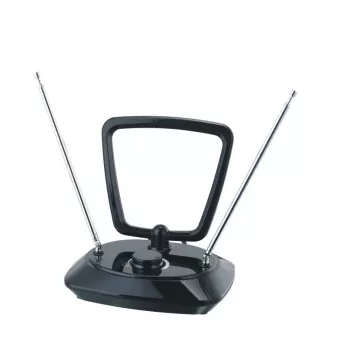 Philips SDV5200/12 antenne TV intérieure avec filtre 5G, DVB-T/T2, câble coaxial 1,85 m, noir