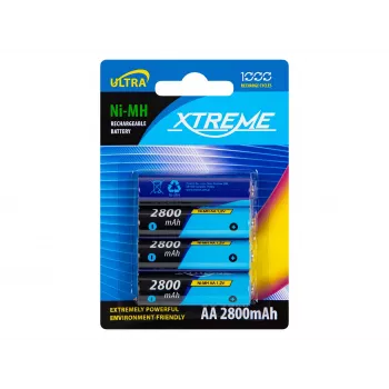 Batterie rechargeable BLOW R6 NiMH AA 2800mAh XTREME lot de 4