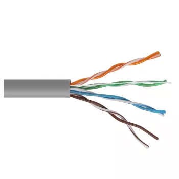 Câble réseau MACLEAN MCTV-579 Cat 5e UTP CCA 100m gris