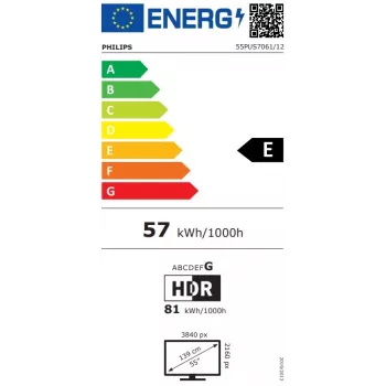 Philips 55PUS7061/12 TV Smart LED 4K UHD 55 inch avec HDR Plus