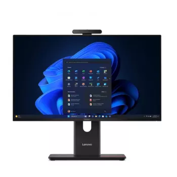 Ordinateur tout-en-un Lenovo ThinkCentre M70a G6, 23,8 pouces FHD, Intel Core Ultra 7 265T, 16 Go DDR5, 512 Go SSD, Intel vPro, Windows 11 Pro, Raven Black