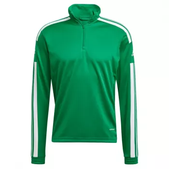 adidas Squadra 21 sweat d'entraînement vert homme manches longues demi-zip L