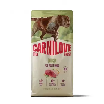 CARNILOVE TRUE FRESH croquettes pour chien au canard pour chien adulte toutes races 12 kg