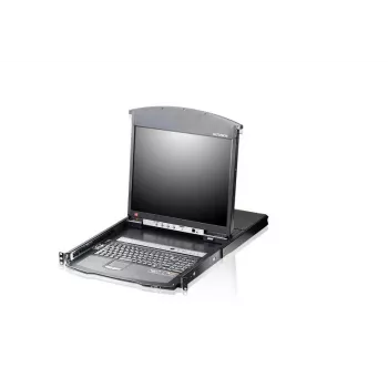 Commutateur KVM IP LCD 17 pouces ATEN KL1508AiM F - console rack 8 ports avec accès distant