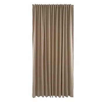 Panneau de rideau Bari gris clair 260x280 cm, filtrant la lumière, uni, sans doublure, 1 panneau