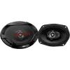 Haut-parleurs coaxiaux 3 voies pour voiture JVC CS-DR6932 6x9 pouces, 500 W crête, 70 W RMS, woofer Carbon Mica, tweeters PEI, 4 Ohm