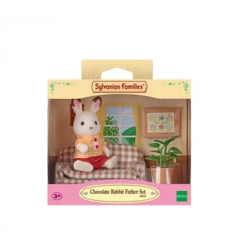 Sylvanian Families ensemble salon du père lapin chocolat
