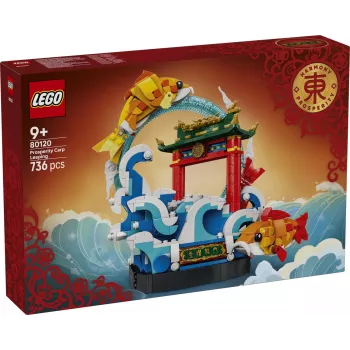 Ensemble de construction LEGO 80120 Prosperity Carp Leaping