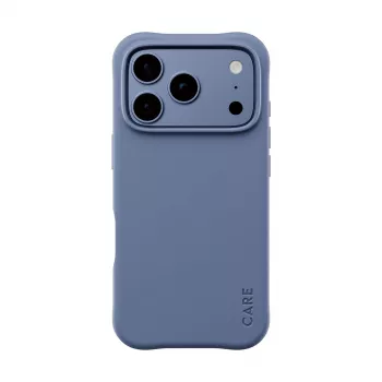 Coque CARE by PanzerGlass Samba pour iPhone 17 Pro / 18 Pro – Shades of Blue, MagSafe, TPU recyclé, antimicrobien, protection contre les chutes 3,6 m