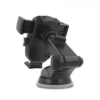 Support de voiture HAMMER Extreme universel pour smartphone pare-brise tableau de bord avec ventouse puissante, rotation 360°, pince réglable, noir