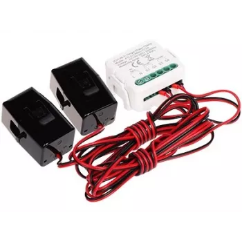 Moniteur d'énergie électrique monophasé double canal ATLO-LWB2-TUYA avec Wi-Fi