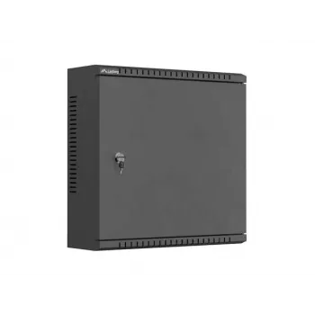 Lanberg TPR 10 Wall-Mount Installation Enclosure with Mesh Plate, 400 x 400 x 140 mm, Black, Assembled WAT1-4014-00B