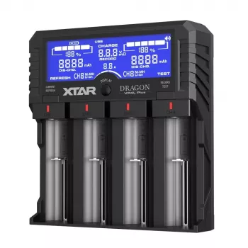 Chargeur de batteries Li-ion/Ni-MH/Ni-Cd 18650 XTAR VP4L Plus