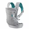 Porte-bébé 4 en 1 convertible Infantino B-KIDS, gris, 3,6–14,5 kg, certifié JPMA, avec bavoir Wonder Cover™ amovible