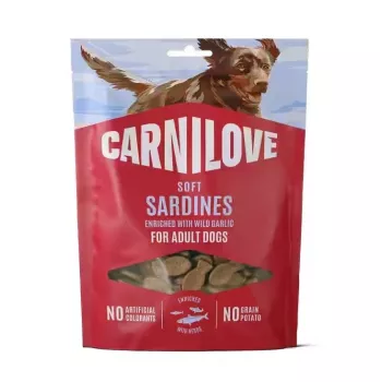 Friandise molle pour chien CARNILOVE SOFT sardines à l'ail des ours 200 g