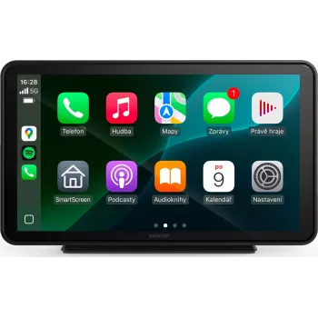 Autoradio SENCOR SCT M760 BWT 7 inch 2DIN CarPlay Android Auto Bluetooth avec entrée caméra de recul