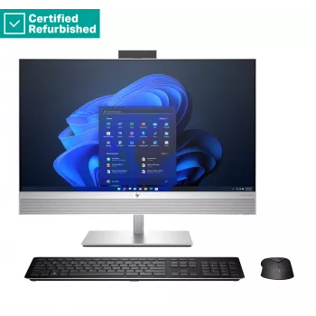 RENEW SILVER HP Elite 870 G9 AIO All-In-One 27 - i9-14900, 64GB, 2TB SSD, 27 QHD Non-Touch AG, réglable en hauteur, souris USB, Win 11 Pro, 1 an