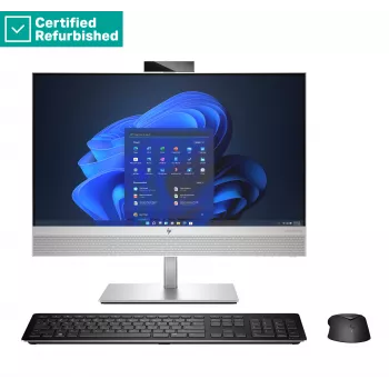 Ordinateur tout-en-un HP Elite 840 G9 AIO 24 RENEW SILVER - i7-14700, 16 Go, 512 Go SSD, 23,8 inch FHD non tactile AG, hauteur réglable, Win 11 Pro, 1 an (A0ZA8EAR#ABF)