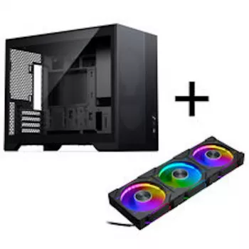 Boîtier PC PHANTEKS XT M3, mini-tour + ventilateurs D30 PWM Regular Airflow D-RGB, pack de 3, noir