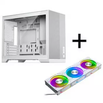 Boîtier PC Phanteks XT M3, mini-tour + ventilateurs D30 PWM Regular Airflow D-RGB, pack de 3, blanc