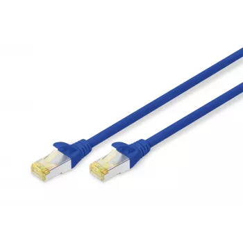 Câble patch DIGITUS - CAT6a - S/FTP - anti-accroche - Cu - 1 m - bleu