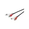 Microconnect AUDCH3 audio cable 3 m 2 x RCA Black