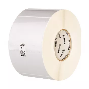 Zebra Z-Ultimate 3000T 3006628 label roll, polyester, silver, permanent adhesive, 70 x 32 mm, 25.4 mm core, Ø 127 mm, 2370 labels/roll (28,440 per set)