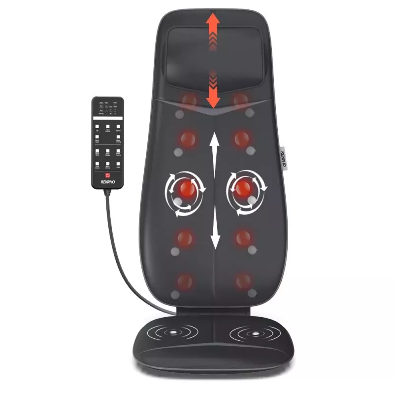 RENPHO Coussin de massage nuque et dos noir (PEU-RF-BM076-BK)