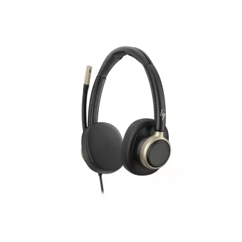 HP Poly Mission 825 Casque stéréo USB filaire avec ANC - Noir