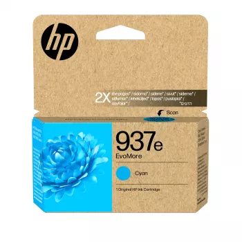 HP 937e EvoMore Cartouche d'encre cyan d'origine
