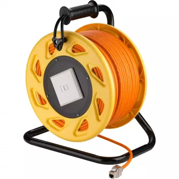 Enrouleur de câble portable Goobay RJ45 Cat 7A S/FTP 90 m